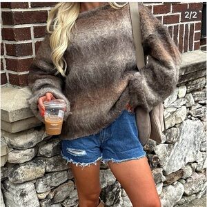 Cozy Brown Gradient Sweater
